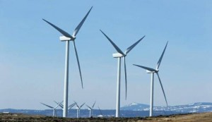 Une installation éolienne